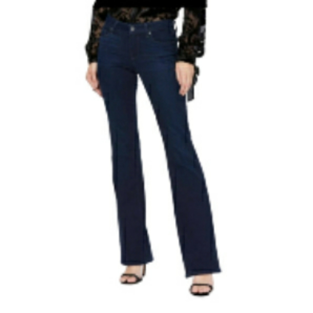 Paige Women's Skyline Boot Cut Dark Jeans …